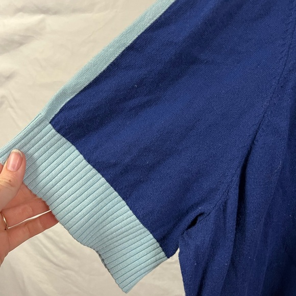 Summersalt The Colorblock Short Sleeve Cashmere Blend Sweater- Size 1X - Picture 6 of 6